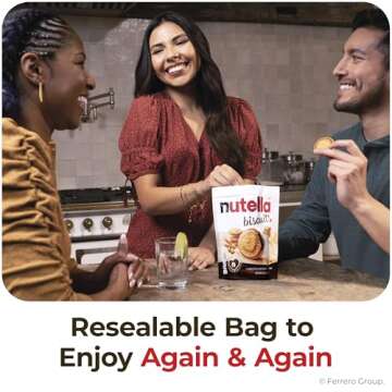 Nutella Biscuits, 20 Count Cookies, Hazelnut Spread with Cocoa, Holiday Christmas Cookies, 9.7 oz