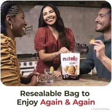 Nutella Biscuits, 20 Count Cookies, Hazelnut Spread with Cocoa, Holiday Christmas Cookies, 9.7 oz