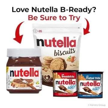 Nutella Biscuits, 20 Count Cookies, Hazelnut Spread with Cocoa, Holiday Christmas Cookies, 9.7 oz