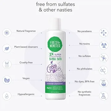 Natural Hypoallergenic Bubble Bath for Kids - Fresh Monster