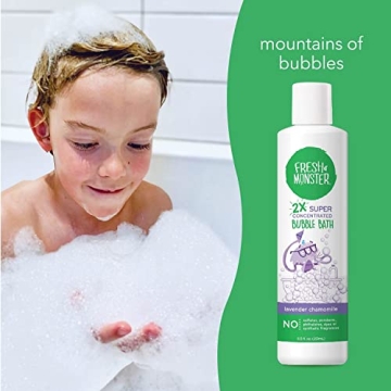 Natural Hypoallergenic Bubble Bath for Kids - Fresh Monster