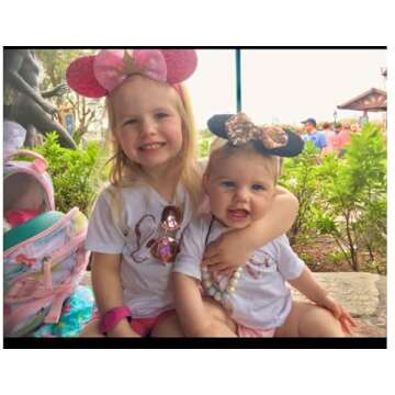 CellElection 10 Pack Baby Girls Sequin Headbands 6Inch Large Big Sparkly Glitter Sequin Hair Bows Headband for Newborn Infant Toddlers Babies…