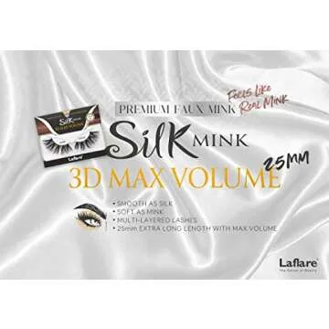 Laflare 3D Silk Mink Extra Long Volume Eyelashes