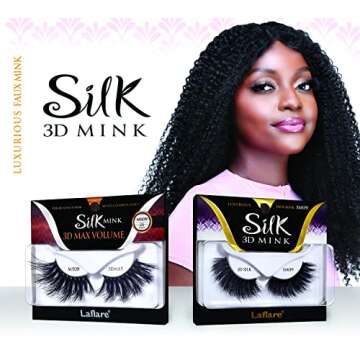 Laflare 3D Silk Mink Extra Long Volume Eyelashes