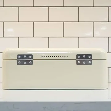 Stylish Ivory Bread Box by Now Designs - Durable & Elegant