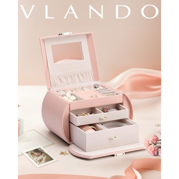 Vlando Jewelry Box - Perfect Gift for Girls 8-14