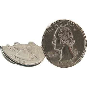 Canailles Hinged Bite Quarter Coin - Magic Tricks