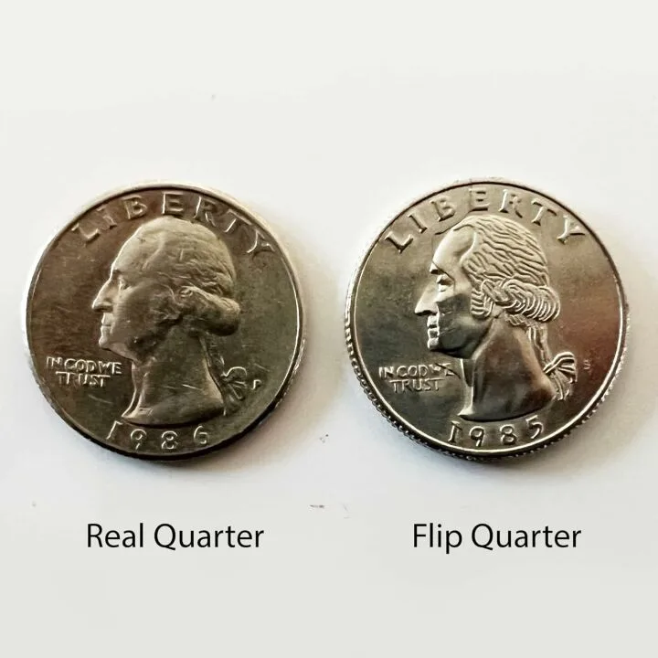 Canailles Hinged Bite Quarter Coin - Magic Tricks