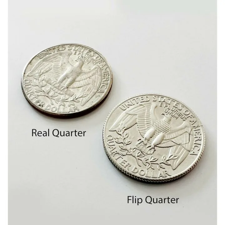 Canailles Hinged Bite Quarter Coin - Magic Tricks