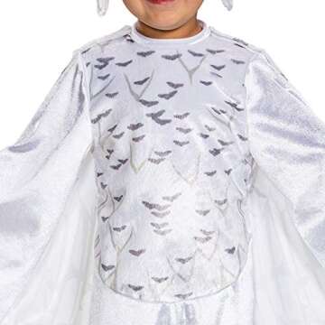 Disguise Harry Potter Hedwig the Owl Costume, Official Wizarding World Hedwig Kids Costume, Toddler Size Medium (3T-4T),White