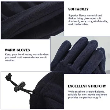 Cozy 9 Piece Winter Hat and Gloves Set for Men