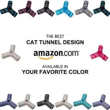 Prosper Pet Cat Tunnel - Fun, Collapsible Pet Toy