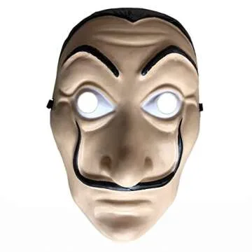 WLPARTY Money Robbery Mask for Halloween Fun