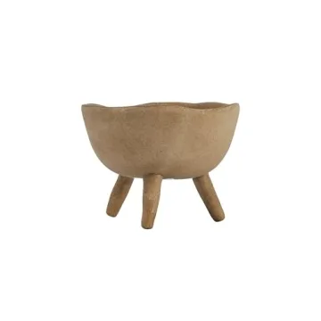Creative Co-Op Boho Terracotta Footed Planter for Indoor Decor
