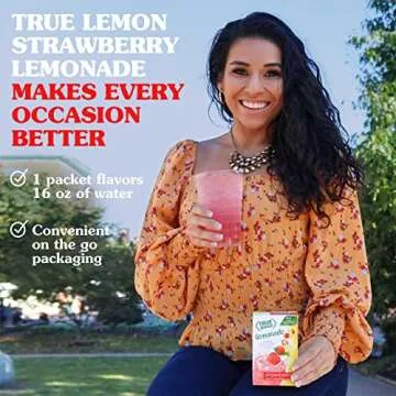 True Citrus STRAWBERRY LEMONADE , 10 Count (Pack of 4)