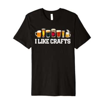 I LIKE CRAFTS Funny Craft Beer Micro-brew Hops T-Shirt