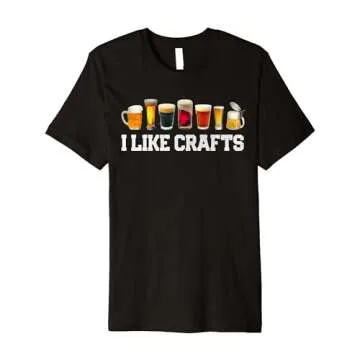 I LIKE CRAFTS Funny Craft Beer Micro-brew Hops T-Shirt
