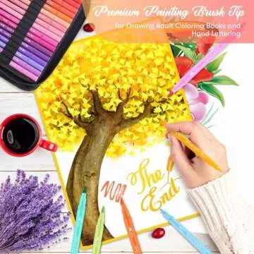 Soucolor Art Supplies for Adults Kids, 72 Colors Dual Tip Brush Fine Tip Markers, Art Kit Drawing Set with Art Case Coloring Set, Art Set for Kids, Kids Art Supplies for School, Gifts for Girls & Boys