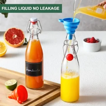 16oz Swing Top Glass Bottles Set for Home Brewing