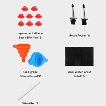 16oz Swing Top Glass Bottles Set for Home Brewing