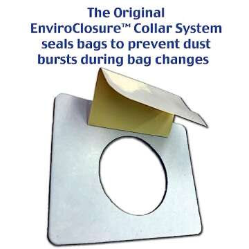 Envirocare Replacement Vacuum Bags Compatible with Kenmore Canister Type C/Q. 5055, 50557 and 50558 Panasonic Type C-5 Vacuums,15 pack