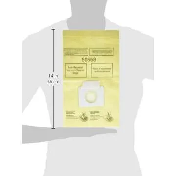Envirocare Replacement Vacuum Bags Compatible with Kenmore Canister Type C/Q. 5055, 50557 and 50558 Panasonic Type C-5 Vacuums,15 pack