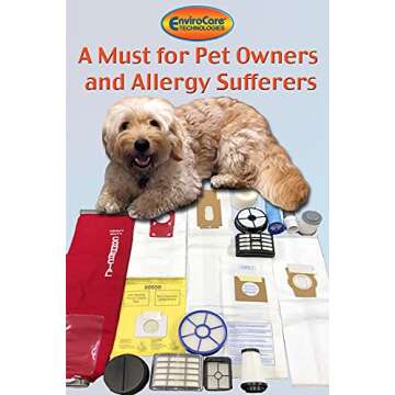 Envirocare Replacement Vacuum Bags Compatible with Kenmore Canister Type C/Q. 5055, 50557 and 50558 Panasonic Type C-5 Vacuums,15 pack