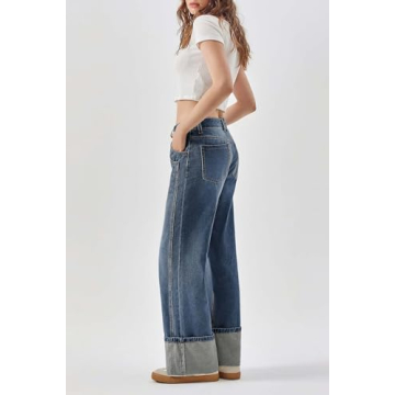 Trendy PLNOTME Baggy Jeans for Women - Comfortable Fit