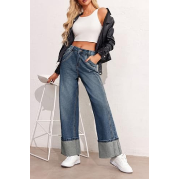 Trendy PLNOTME Baggy Jeans for Women - Comfortable Fit