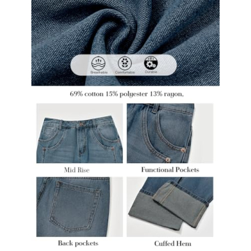Trendy PLNOTME Baggy Jeans for Women - Comfortable Fit