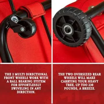 Rolling Christmas Tree Storage Bag XXL with Wheels