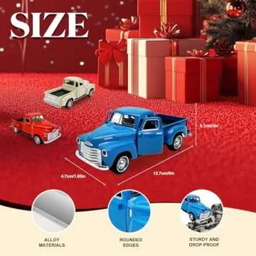 AGSIXZLAN Little Blue Truck Toy for Kids Ages 2-8