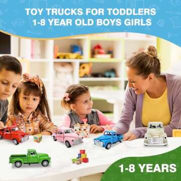AGSIXZLAN Little Blue Truck Toy for Kids Ages 2-8