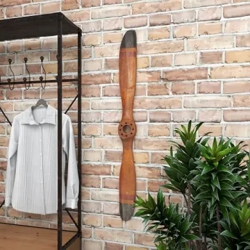 Wooden Airplane Propeller Decor - 48" Tall