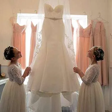 Elegant Toddler Lace Back Tulle Flower Girl Dress