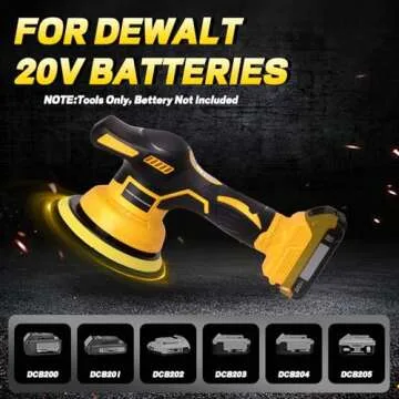 YEARTOP Cordless Car Buffer Polisher with 8 Speeds