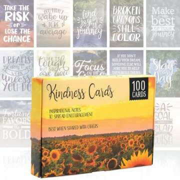 Motivational Cards - 100 Inspirational, Kindness Cards for All Occasions