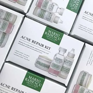 Mario Badescu Acne Repair Kit with Drying Lotion, Buffering Lotion & Drying Cream | Skin Care Set Id...