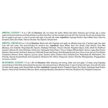 Mario Badescu Acne Repair Kit with Drying Lotion, Buffering Lotion & Drying Cream | Skin Care Set Ideal for Combination or Oily Face for Healthy, Clear Complexion