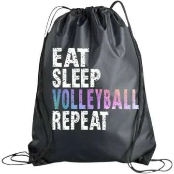 Stylish Volleyball Drawstring Bag for Girls
