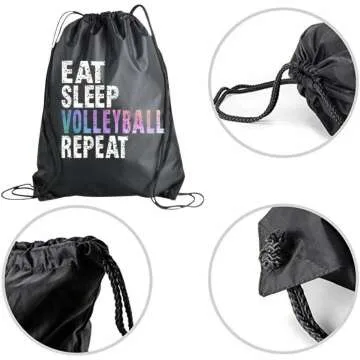Stylish Volleyball Drawstring Bag for Girls