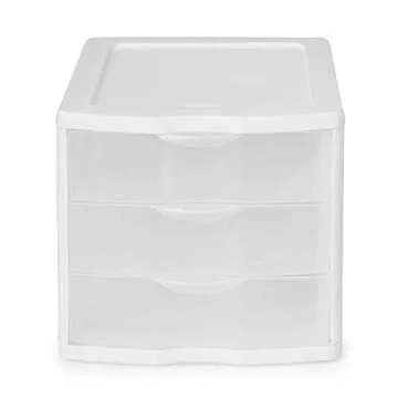 Sterilite ClearView 3 Storage Drawer Organizer