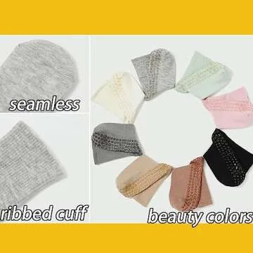 Grip Socks Women Pilates Yoga Socks Non Slip Barre Dance Hospital Running Cute Cotton Ankle Slipper Sock 3/4 Pairs (3 Pack-Black White Light grey)