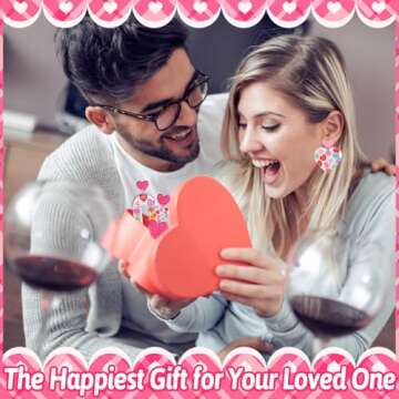 6 Pairs Valentines Earrings for Women, Valentines Day Earrings Heart Arch Bow Tassels Dangle Earrings Bulk for Women, Valentine's Day Jewelry Accessories Gifts for Women and Teens