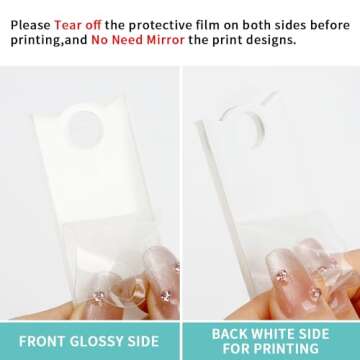 PYD Life 20 PCS Sublimation Acrylic Name Plates Tags Blanks 3" x 1.25" for Stanley 40 OZ Tumblers Personalized Name Topper Customized Designs for Stanley Cup