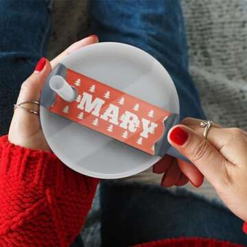 PYD Life 20 PCS Sublimation Acrylic Name Plates Tags Blanks 3" x 1.25" for Stanley 40 OZ Tumblers Personalized Name Topper Customized Designs for Stanley Cup