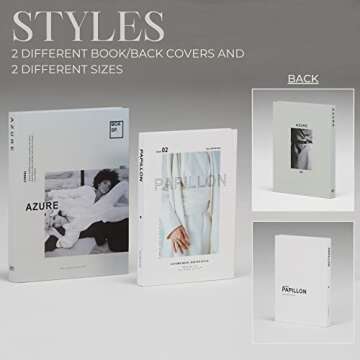 Decorative Books Set of 2 Designer Book Decor Inspired - Fake Books for Coffee Table Books Fashion B...