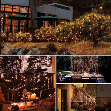 8 Pack Solar String Lights Outdoor, Total 640LED 264FT Solar Fairy Lights Outdoor Waterproof 8 Modes Copper Wire Solar Twinkle Lights for Outside Garden Patio Tree Christmas Wedding Party Decor