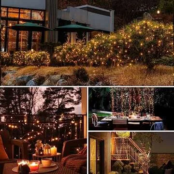 8 Pack Solar String Lights Outdoor, Total 640LED 264FT Solar Fairy Lights Outdoor Waterproof 8 Modes Copper Wire Solar Twinkle Lights for Outside Garden Patio Tree Christmas Wedding Party Decor