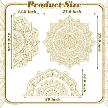 Chinco Mandala Wall Decals for Elegant Home Decor